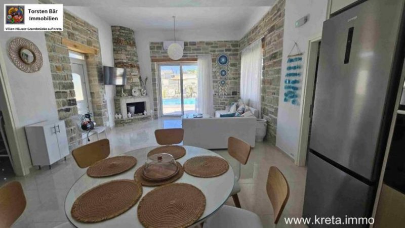 Pitsidia, Kreta, Pitsidia, freistehende ebenerdige Villa mit privatem Pool Haus kaufen